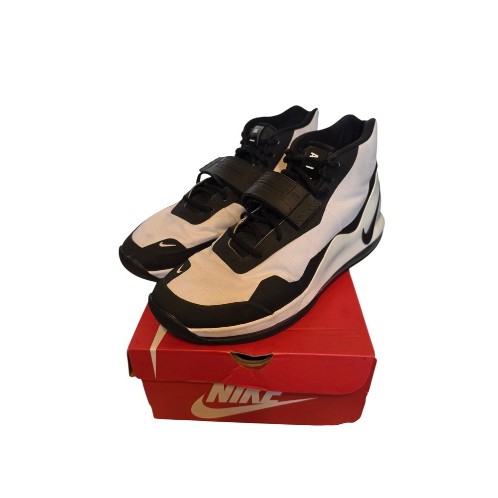Nike Air Force Max White Black Basketball Shoes AR0974-101 Mens 13